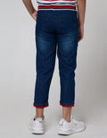 Little M Denim Long Pants Non Bordir Astronot