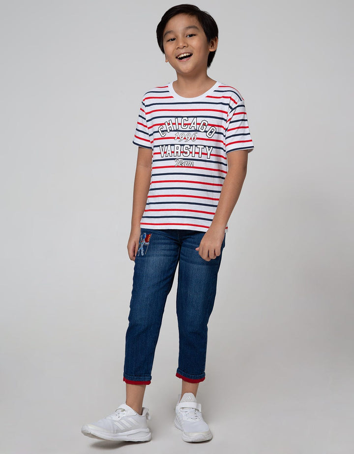 Little M Denim Long Pants Non Bordir Astronot