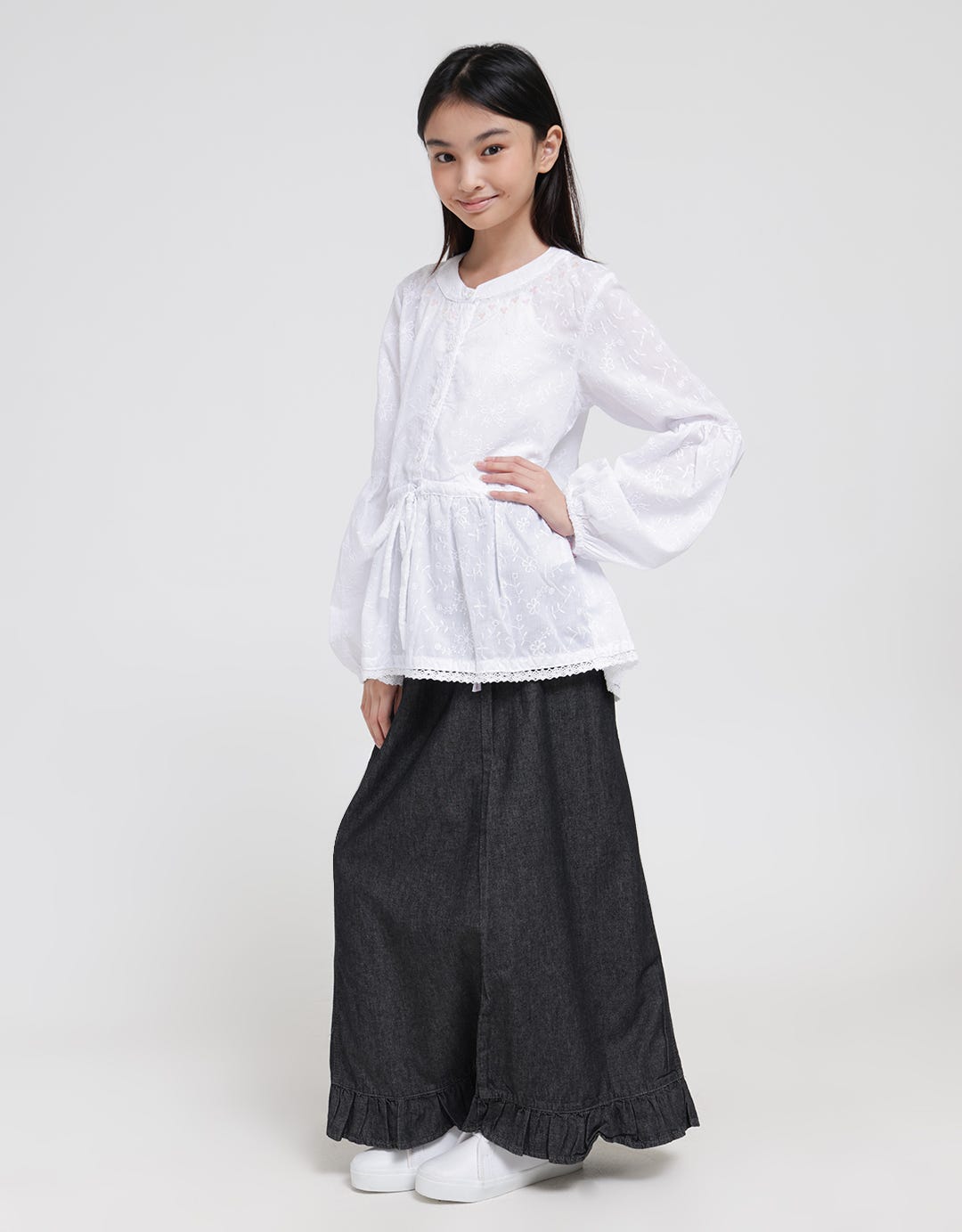 Cardinal Kids Girl Waist Belt Blouse Anak Perempuan