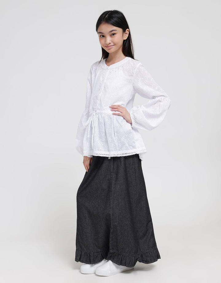 Cardinal Kids Girl Waist Belt Blouse Anak Perempuan
