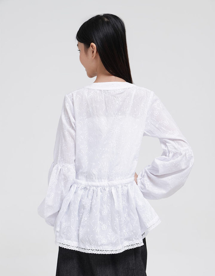 Cardinal Kids Girl Waist Belt Blouse Anak Perempuan