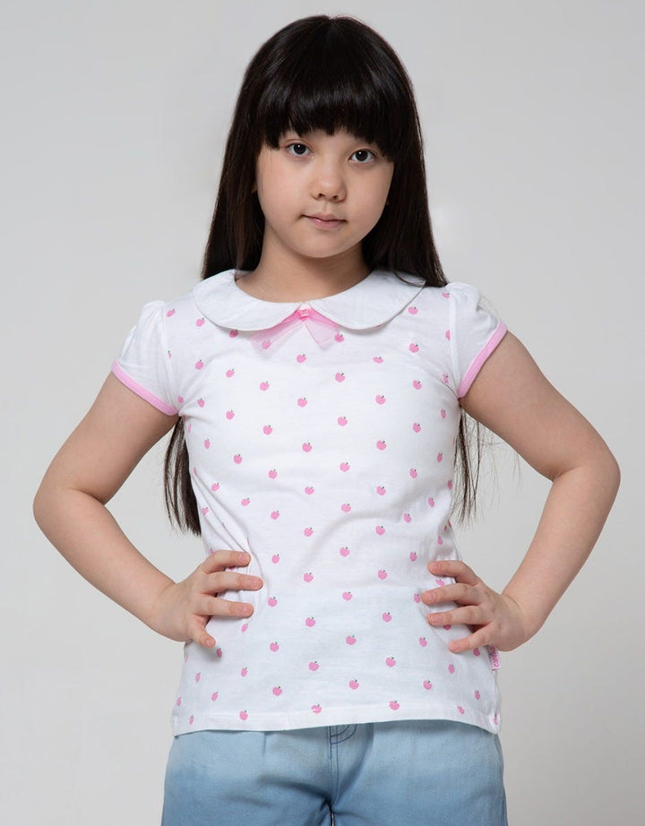Cardinal Kids Girl Apple Print Children's T-shirt