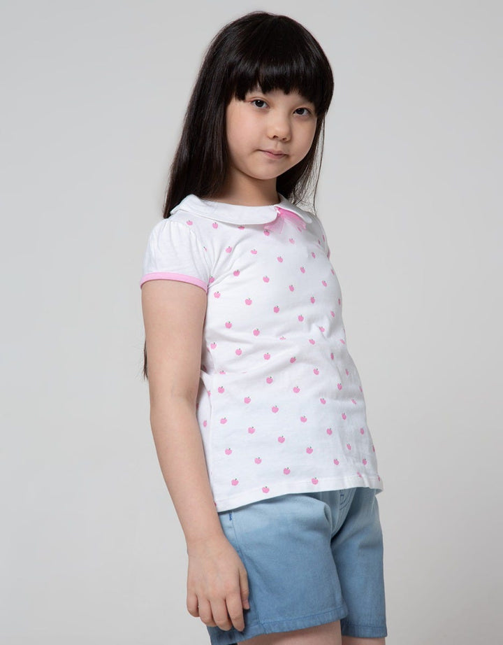 Cardinal Kids Girl Apple Print Children's T-shirt
