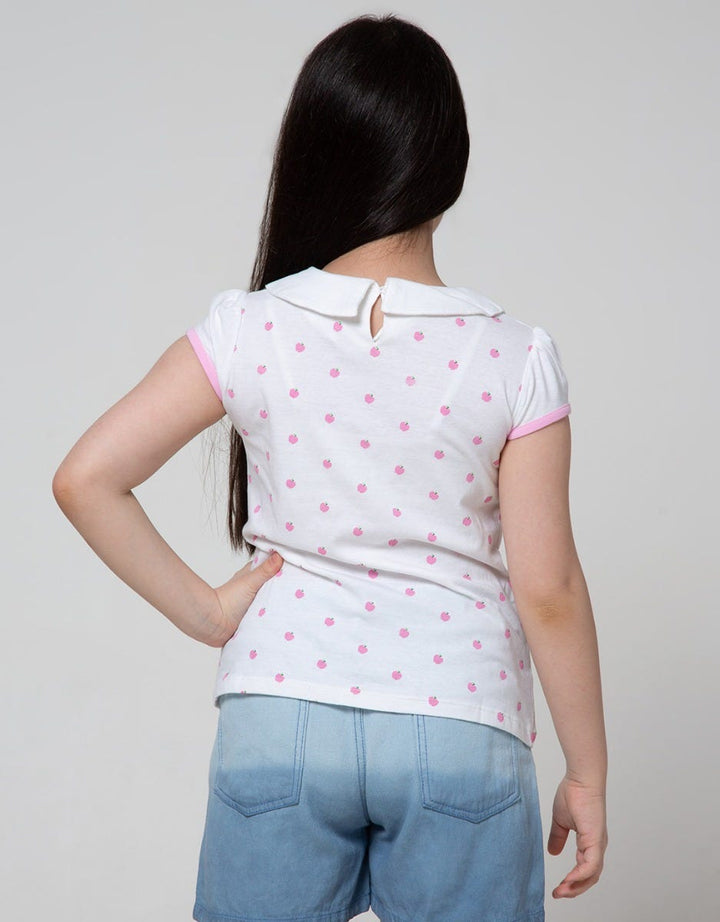 Cardinal Kids Girl Apple Print Children's T-shirt