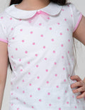 Cardinal Kids Girl Short Sleeve T-Shirt Apple Motif
