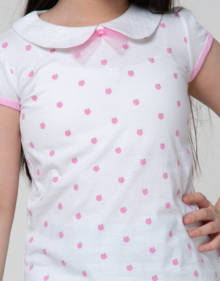 Cardinal Kids Girl Apple Print Children's T-shirt