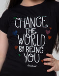 Cardinal Kids Girl Short Sleeve T-Shirt Change The World