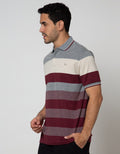 Walrus Kaos Polo Salur Warna Maroon