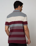 Walrus Kaos Polo Salur Warna Maroon