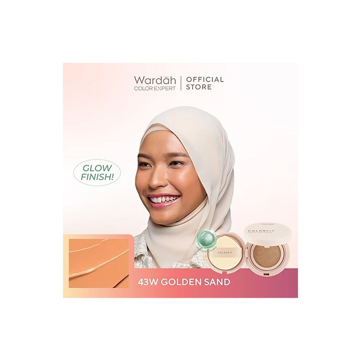 Wardah Colorfit Perfect Glow Cushion 43W Golden Sand 15 g
