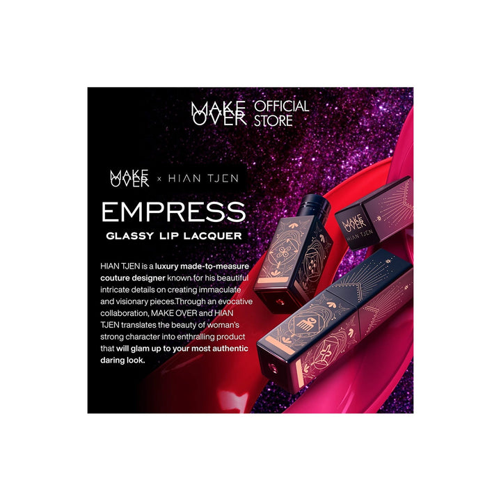 Make Over Glassy Lip Lacquer X Hian Tjen 405 Glory 4.5 G