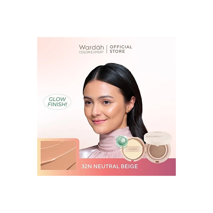 Wardah Colorfit Perfect Glow Cushion 32N Neutral Beige 15 g