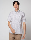 Giani Gracio Textured Print Kemeja Pria