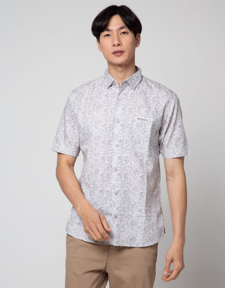 Giani Gracio Textured Print Kemeja Pria