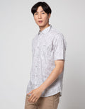 Giani Gracio Textured Print Kemeja Pria