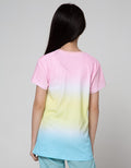Aero Short Sleeve T-Shirt Basic Top Tie Dye Panda