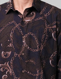 Moc Men's Long Sleeve Batik Shirt Muchoz Casual