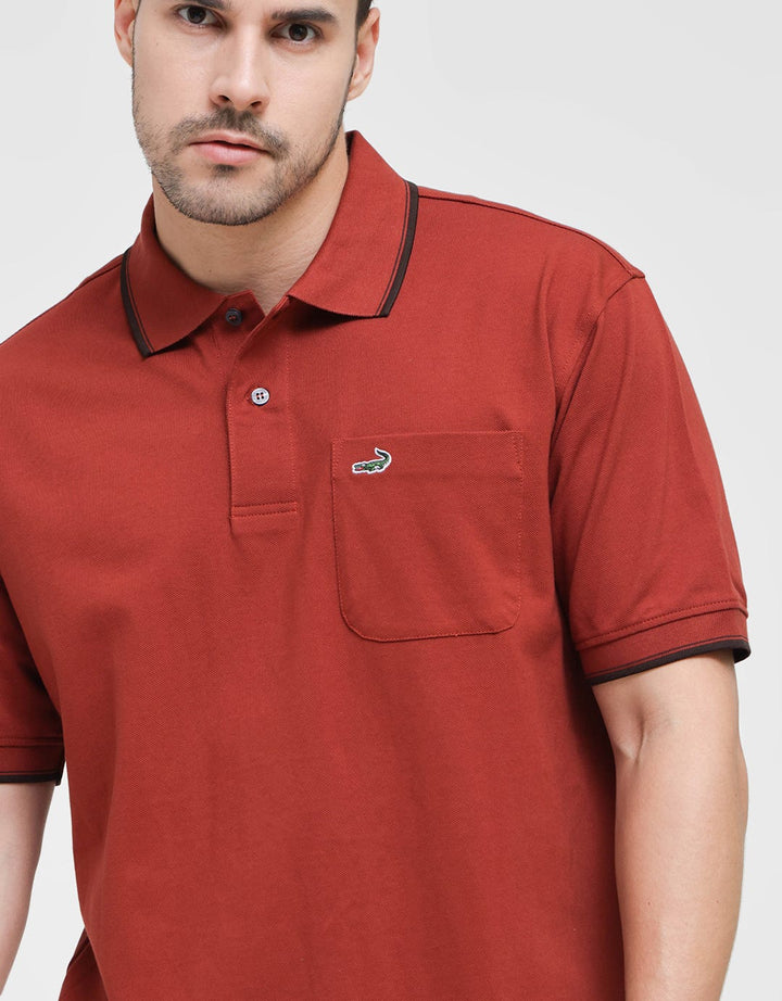 Crocodile Polo Shirt With Pocket