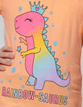 Aero Short Sleeve T-Shirt Top Rainbow Saurus