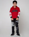 Character Sweater Batman Mv Hood Sleeve Ombre