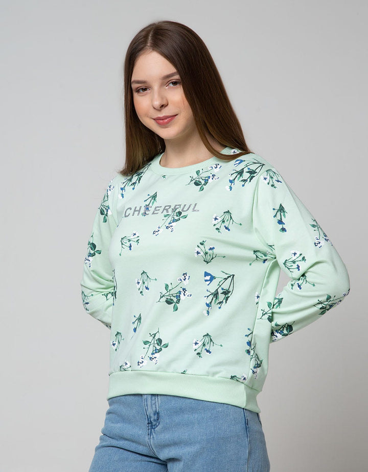 Nevada Sweatshirt Floral Cheerful