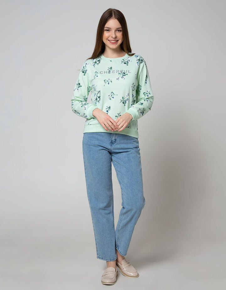 Nevada Sweatshirt Floral Cheerful