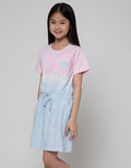 Nevada Lengan Pendek Dress Tie Dye Two Colors