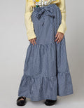 Nevada Long Skirt Gingham Checks
