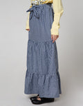 Nevada Long Skirt Gingham Checks