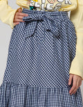 Nevada Long Skirt Gingham Checks