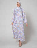 Annisa Long Sleeve Maxi Gamis Flower Ruffle On Side Arms