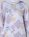 Annisa Long Sleeve Maxi Gamis Flower Ruffle On Side Arms