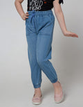 Aero Jogger Pants Denim Drawstring Waist
