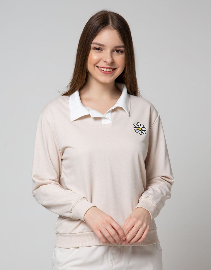 Nevada Sweatshirt Polo Neck Floral