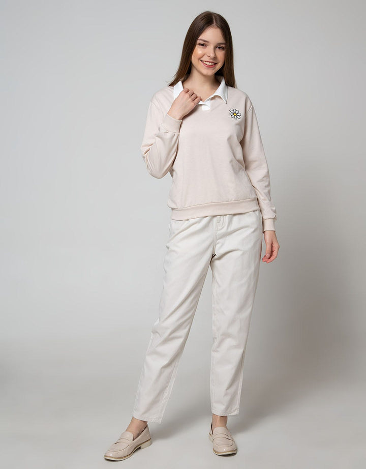 Nevada Sweatshirt Polo Neck Floral