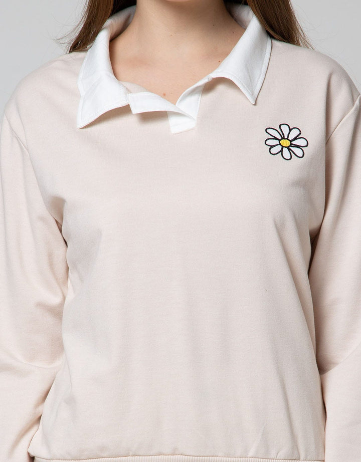 Nevada Sweatshirt Polo Neck Floral