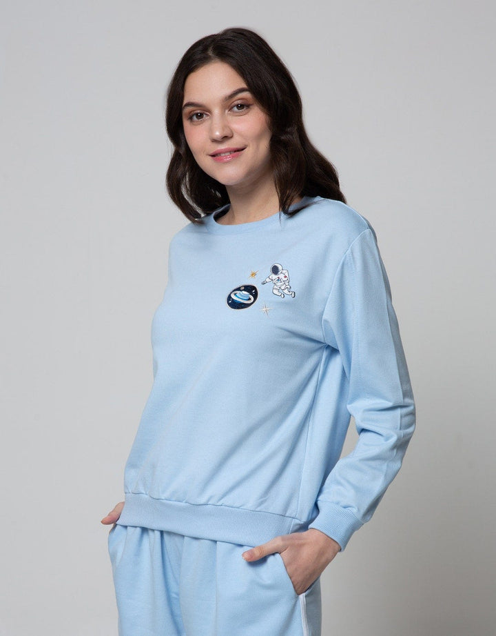 Nevada Sweatshirt Space Astronaut And Planet