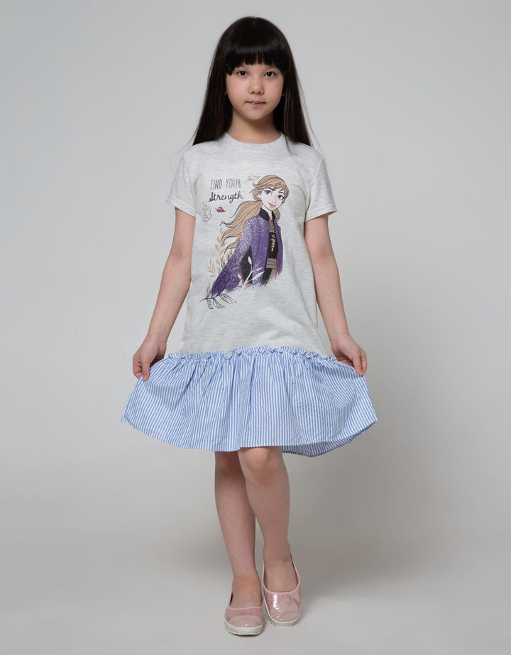 Disney Frozen Find Your Strength Short Sleeve Midi Dress