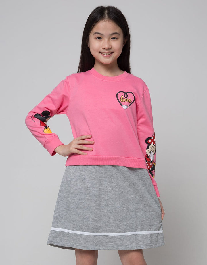 Disney Minnie Long Sleeve Midi Dress Isms