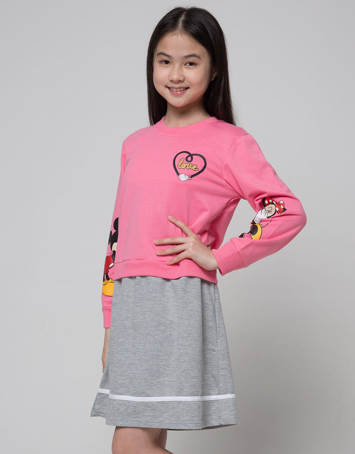 Disney Minnie Long Sleeve Midi Dress Isms