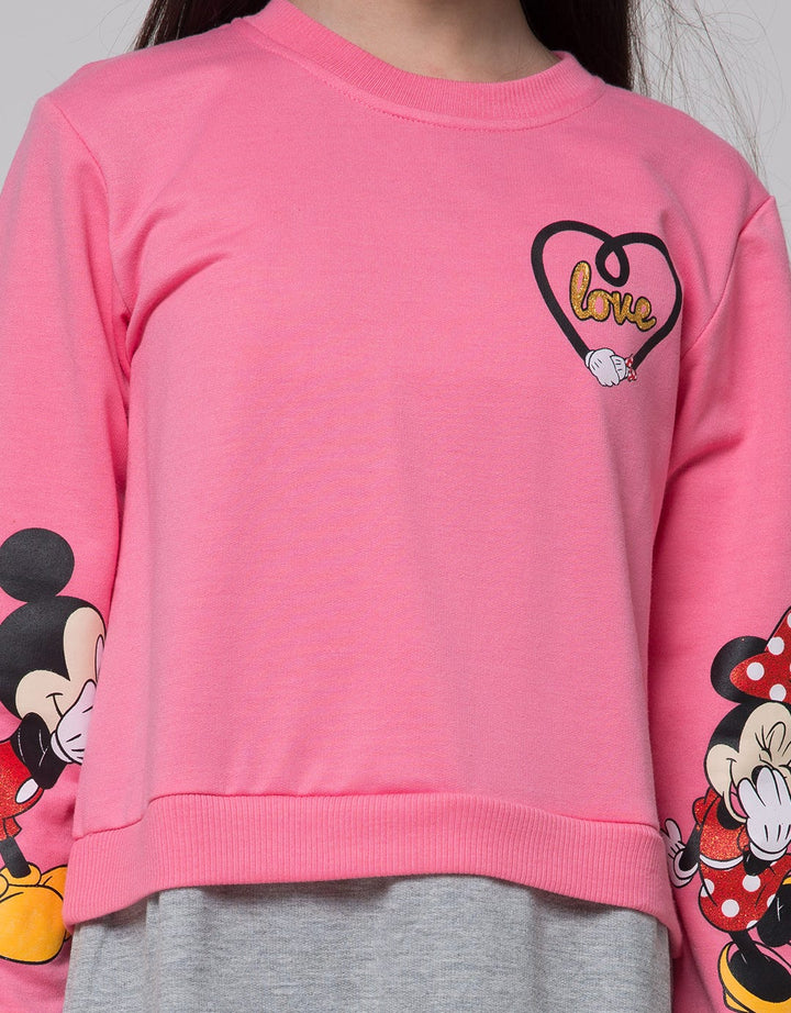 Disney Minnie Long Sleeve Midi Dress Isms