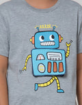 Little M Short Sleeve T-Shirt Robot Aplikasi Flip