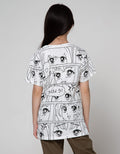 Nevada Short Sleeve T-Shirt Basic Top Full Print Anime Comic