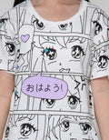 Nevada Short Sleeve T-Shirt Basic Top Full Print Anime Comic