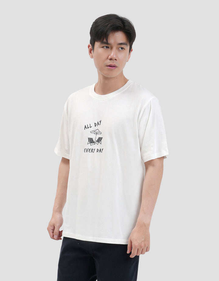 Nevada Printed Monday Tuesday - Backprint Kaos Pria