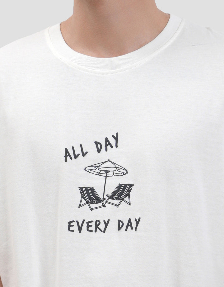Nevada Printed Monday Tuesday - Backprint Kaos Pria