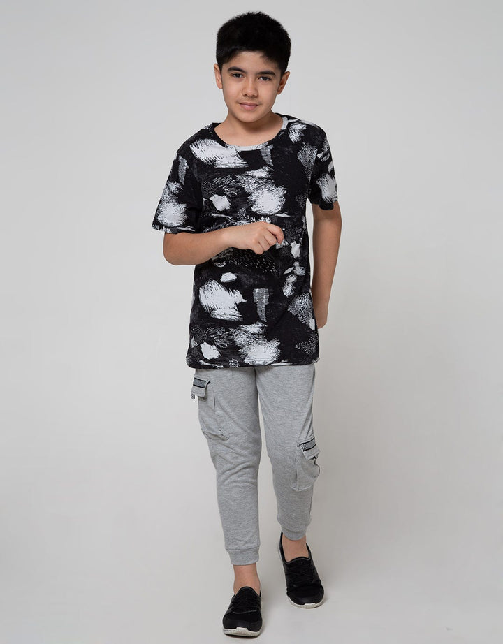 Aero Jogger Knitting Rib Print Race