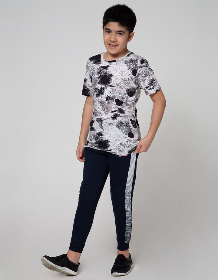 Aero Jogger Knitting Rib Side Splash