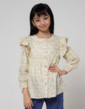 Aero Long Sleeve Shirt Ruffle Flower