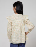 Aero Long Sleeve Shirt Ruffle Flower